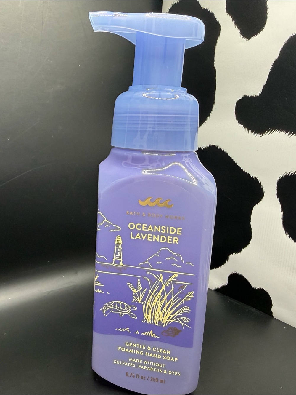 Bath & Body Works Lavender Foaming Hand Soap - Purple with Gold Accents